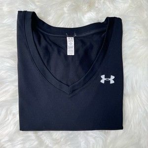 Under Armour Heat Gear Short Sleeve DryFit T-Shirt, Black
